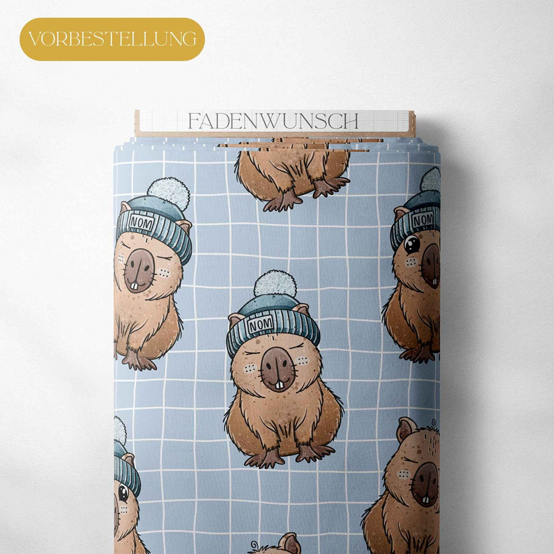 Vorbestellung | "Capybara - blau" fadenwunsch 