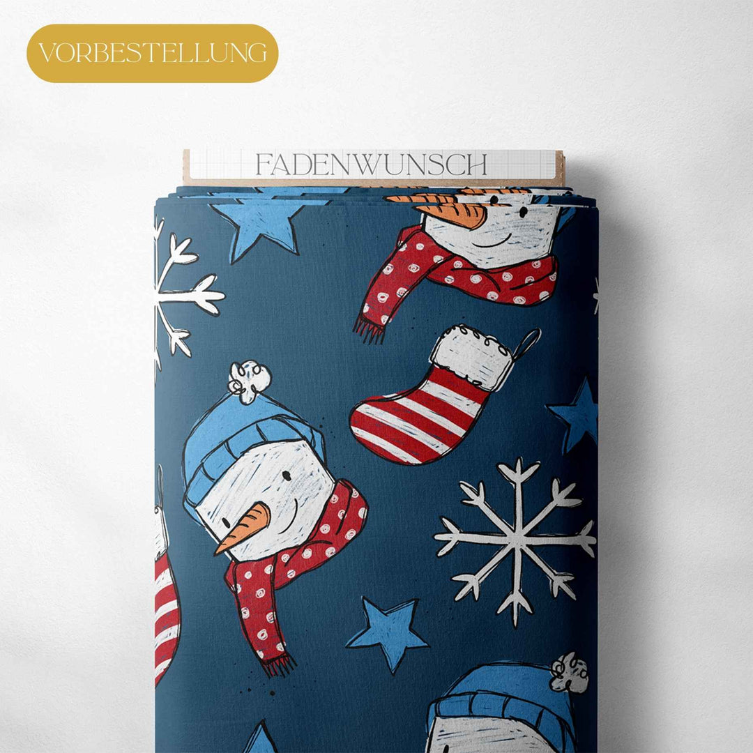 Vorbestellung | "Snow Scratch - Dunkelblau" fadenwunsch 