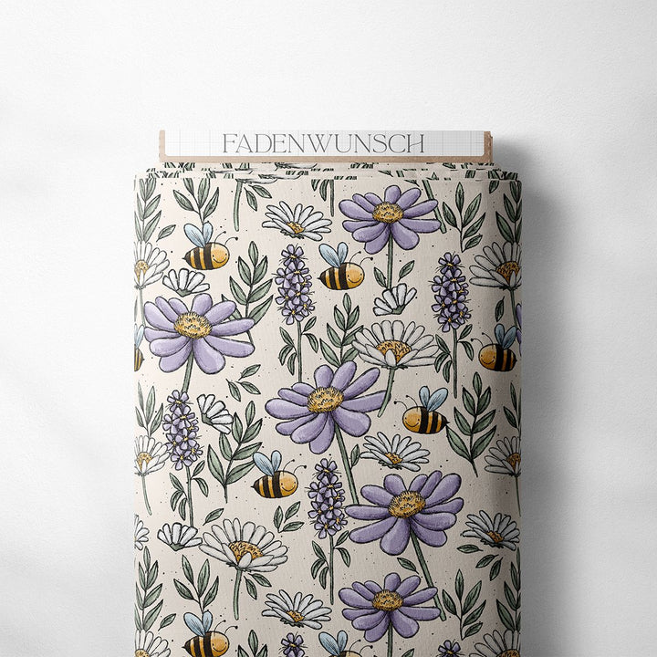 Vorbestellung | "Bienchen & Blümchen - hellbeige" fadenwunsch 