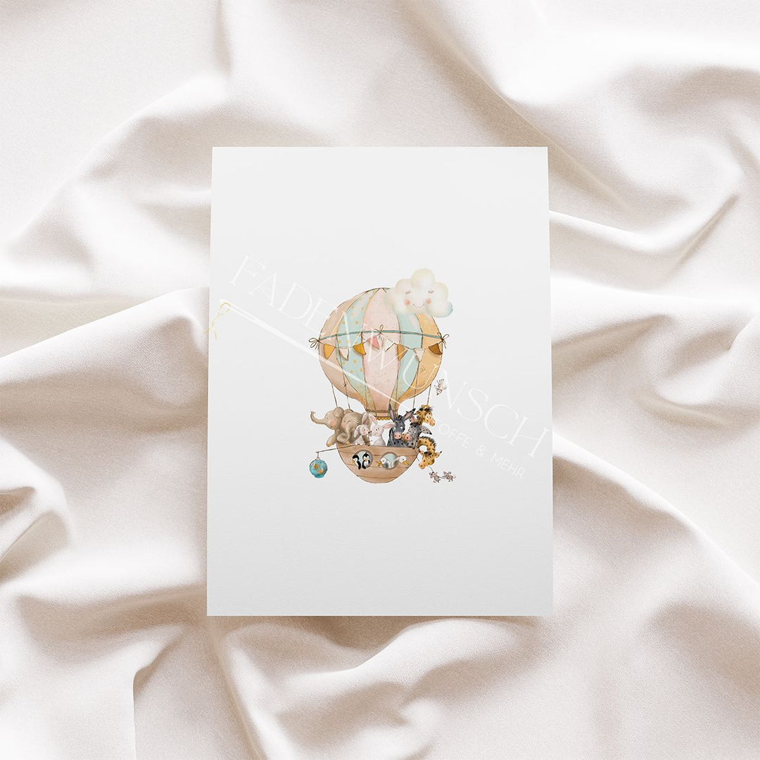 Vorbestellung | Bügelbild "Ballonfahrt" fadenwunsch 