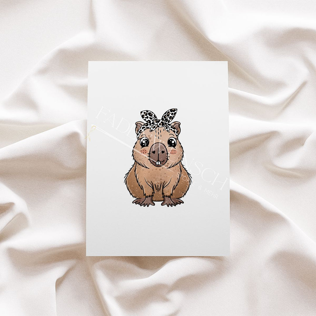 Vorbestellung | Bügelbild "Capybara - Leo" fadenwunsch 