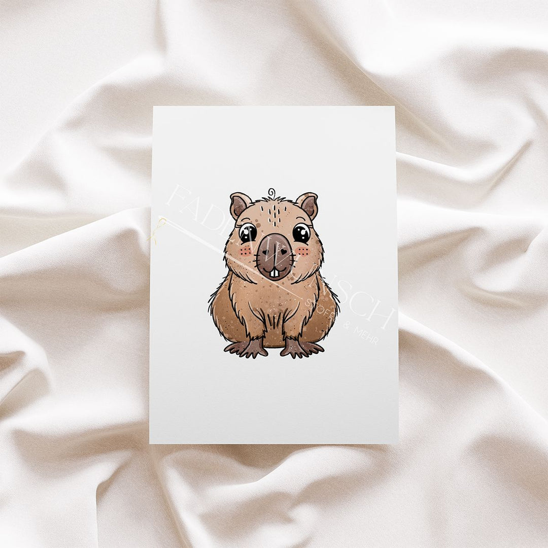 Vorbestellung | Bügelbild "Capybara" fadenwunsch 