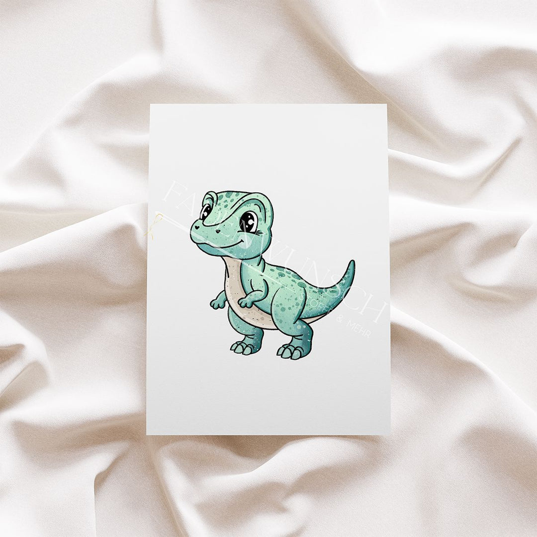 Vorbestellung | "Dino Babys - grüner Dino" fadenwunsch 