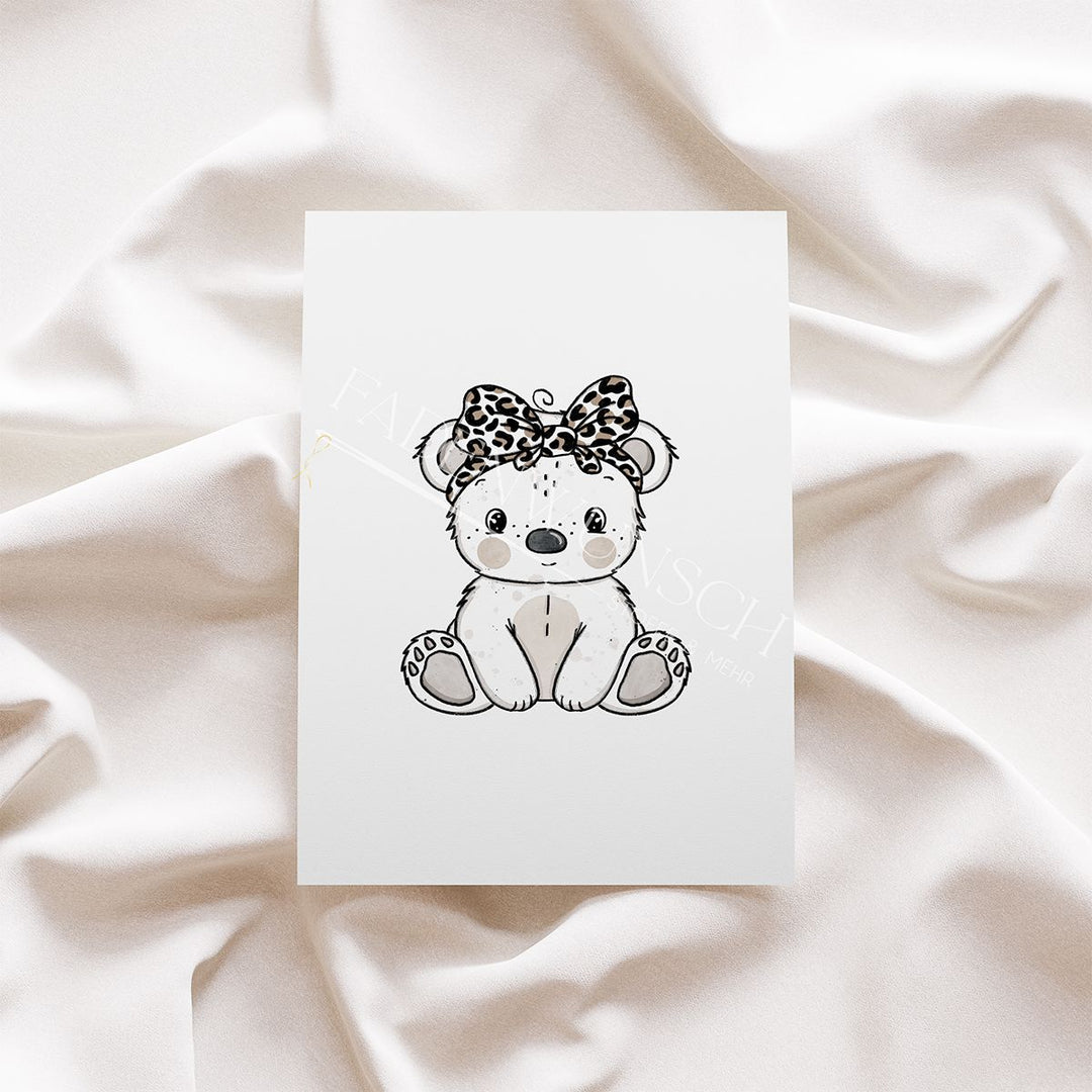 Vorbestellung | Bügelbild "Eisbärchen - Leo" fadenwunsch 