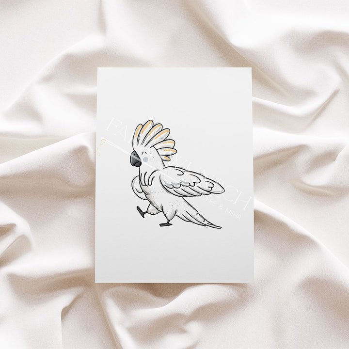 Vorbestellung | Bügelbild "Kakadu" fadenwunsch 