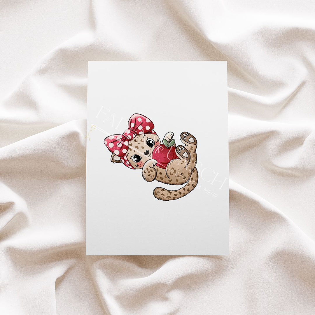 Vorbestellung | Bügelbild "Leo Cranberry" fadenwunsch 