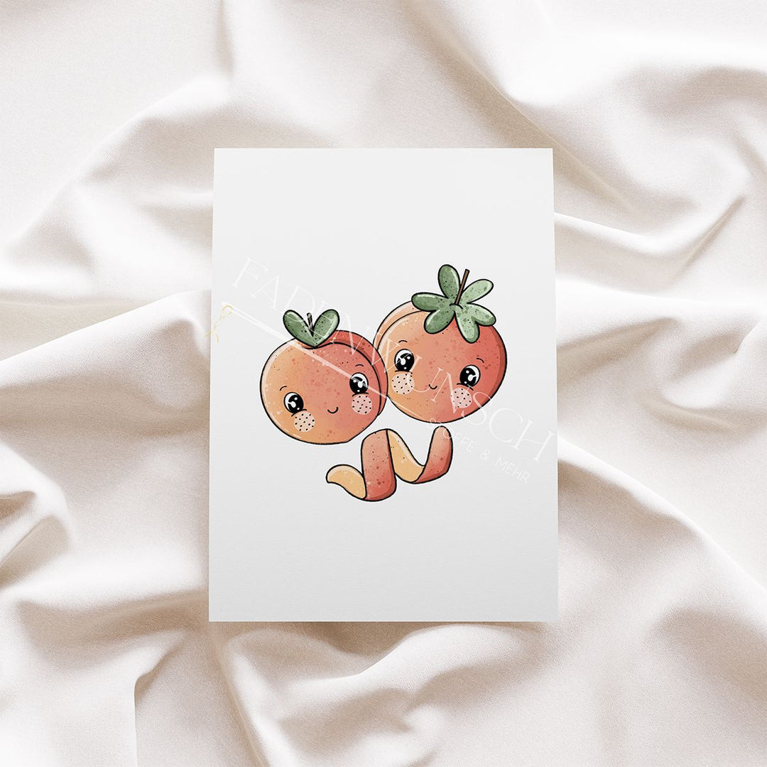 Vorbestellung | Bügelbild "Pfirsichlein" fadenwunsch 