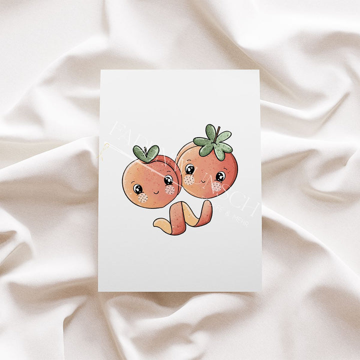 Vorbestellung | Bügelbild "Pfirsichlein" fadenwunsch 