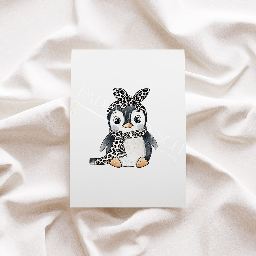 Vorbestellung | Bügelbild "Pinguin mit Leo" fadenwunsch 