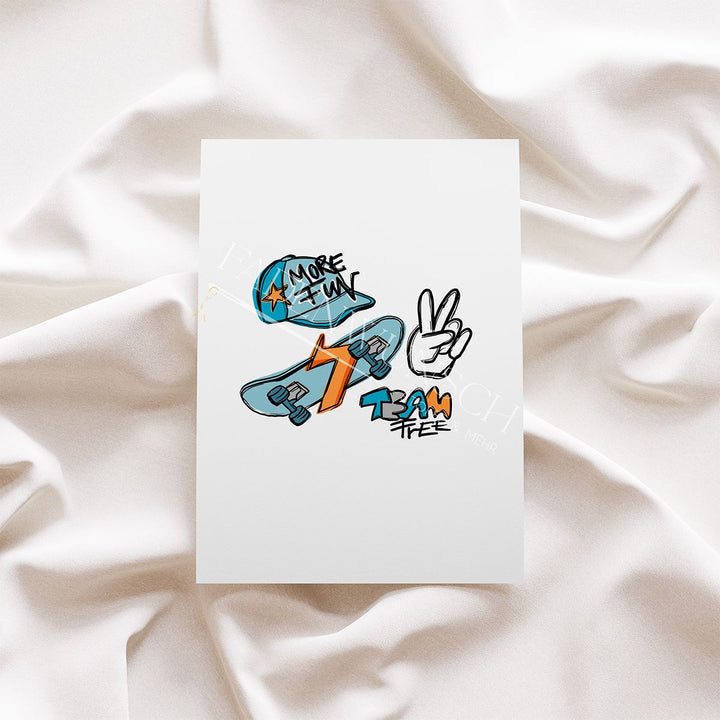 Vorbestellung | Bügelbild "Skate Parts" fadenwunsch 