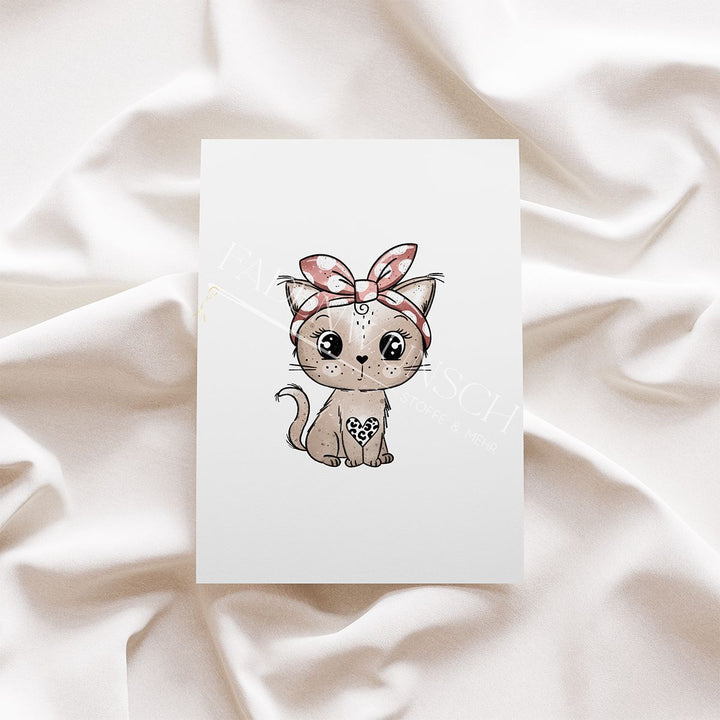 Vorbestellung | Bügelbild "Tassenkitty - Punkte" fadenwunsch 