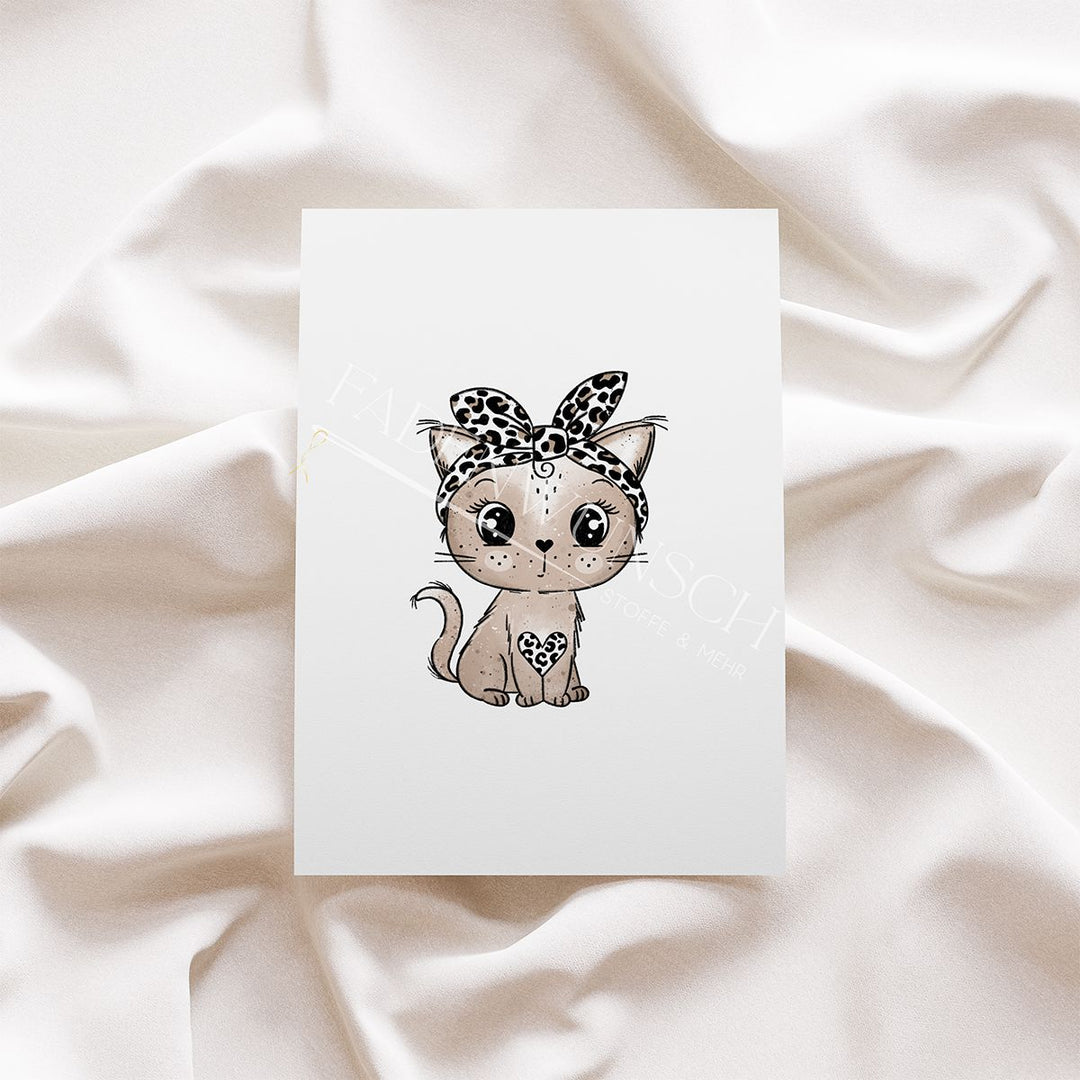 Vorbestellung | Bügelbild "Tassenkitty - Leo" fadenwunsch 