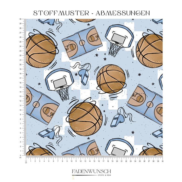 Vorbestellung | "Basketball - Hellblau" fadenwunsch 