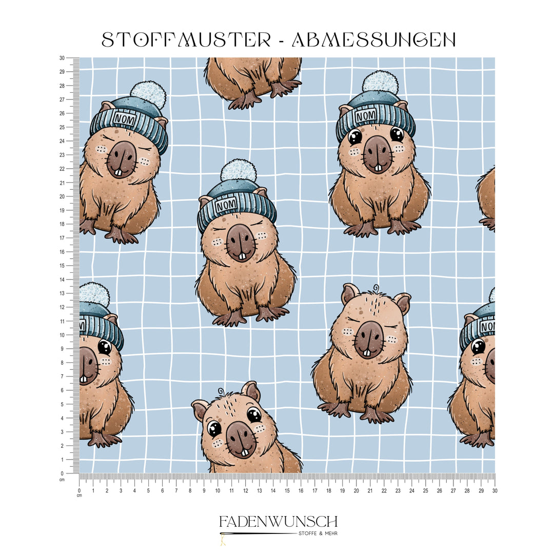 Vorbestellung | "Capybara - blau" fadenwunsch 