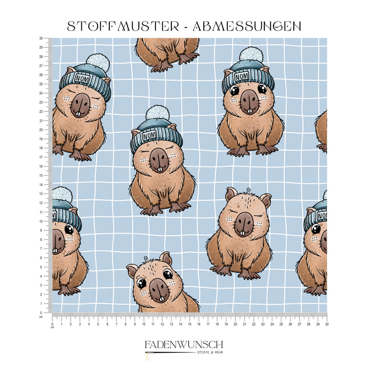 Vorbestellung | "Capybara - blau" fadenwunsch 