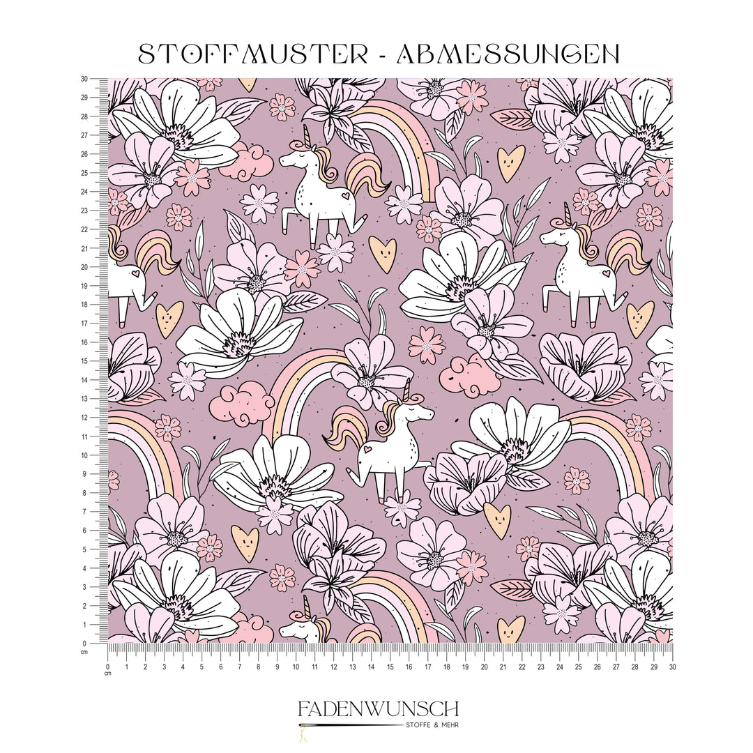 Vorbestellung | "Floral Unicorn - Altrosa" fadenwunsch 