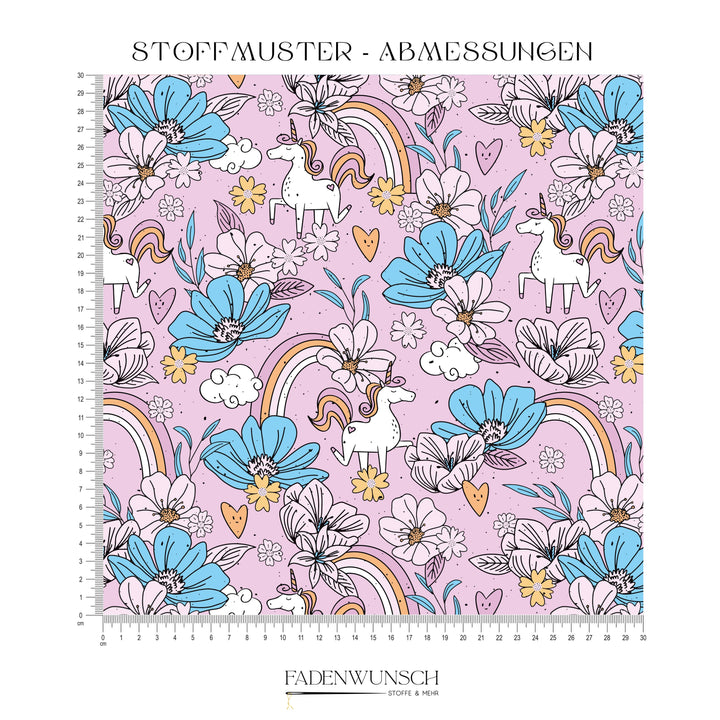 Vorbestellung | "Floral Unicorn - Pink" fadenwunsch 