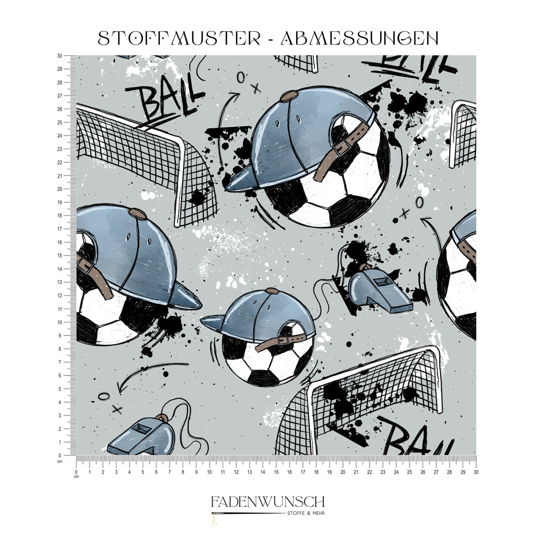 Vorbestellung | "Fußball Scratch - Grau" fadenwunsch 