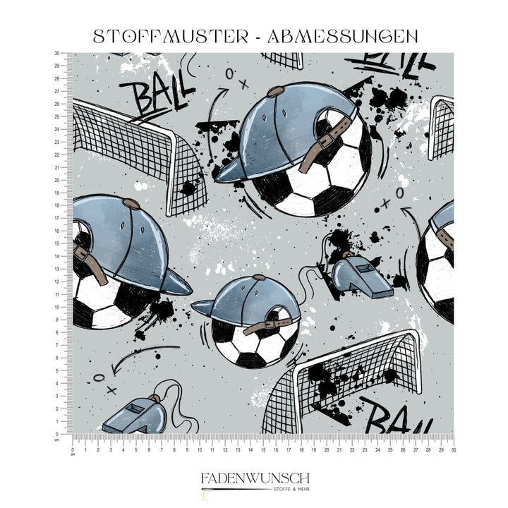 Vorbestellung | "Fußball Scratch - Grau" fadenwunsch 
