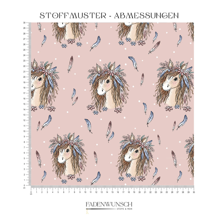 Vorbestellung | "Pferde Lady mit Federn" fadenwunsch 