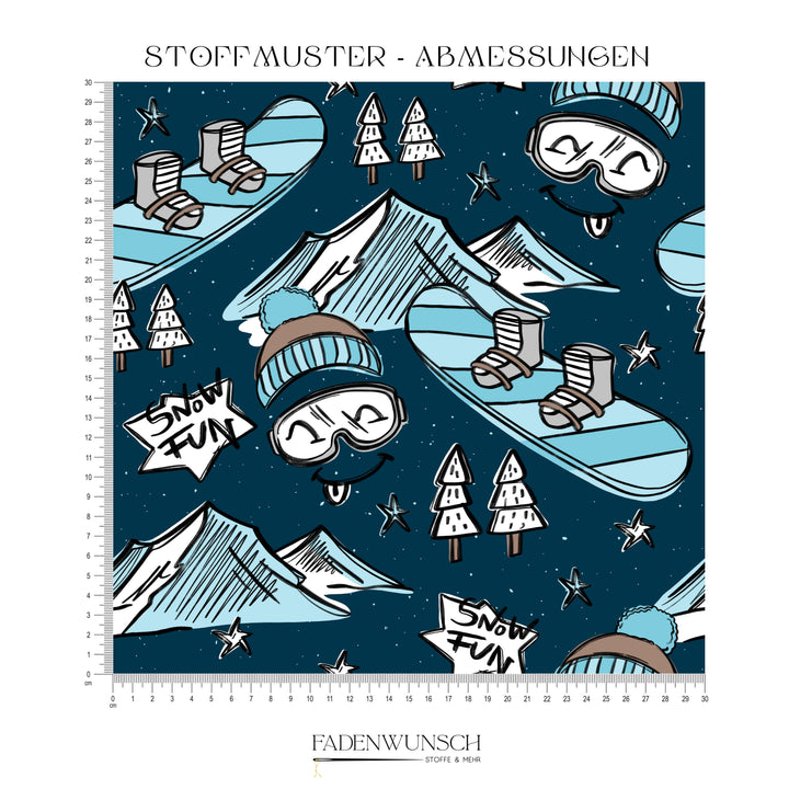 Vorbestellung | "Snow Fun - Blau" fadenwunsch 