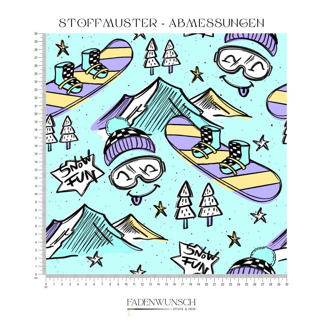 Vorbestellung | "Snow Fun - Mint" fadenwunsch 