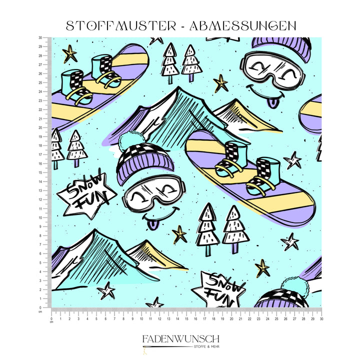 Vorbestellung | "Snow Fun - Mint" fadenwunsch 