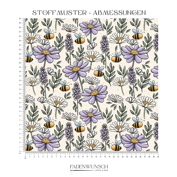 Vorbestellung | "Bienchen & Blümchen - hellbeige" fadenwunsch 