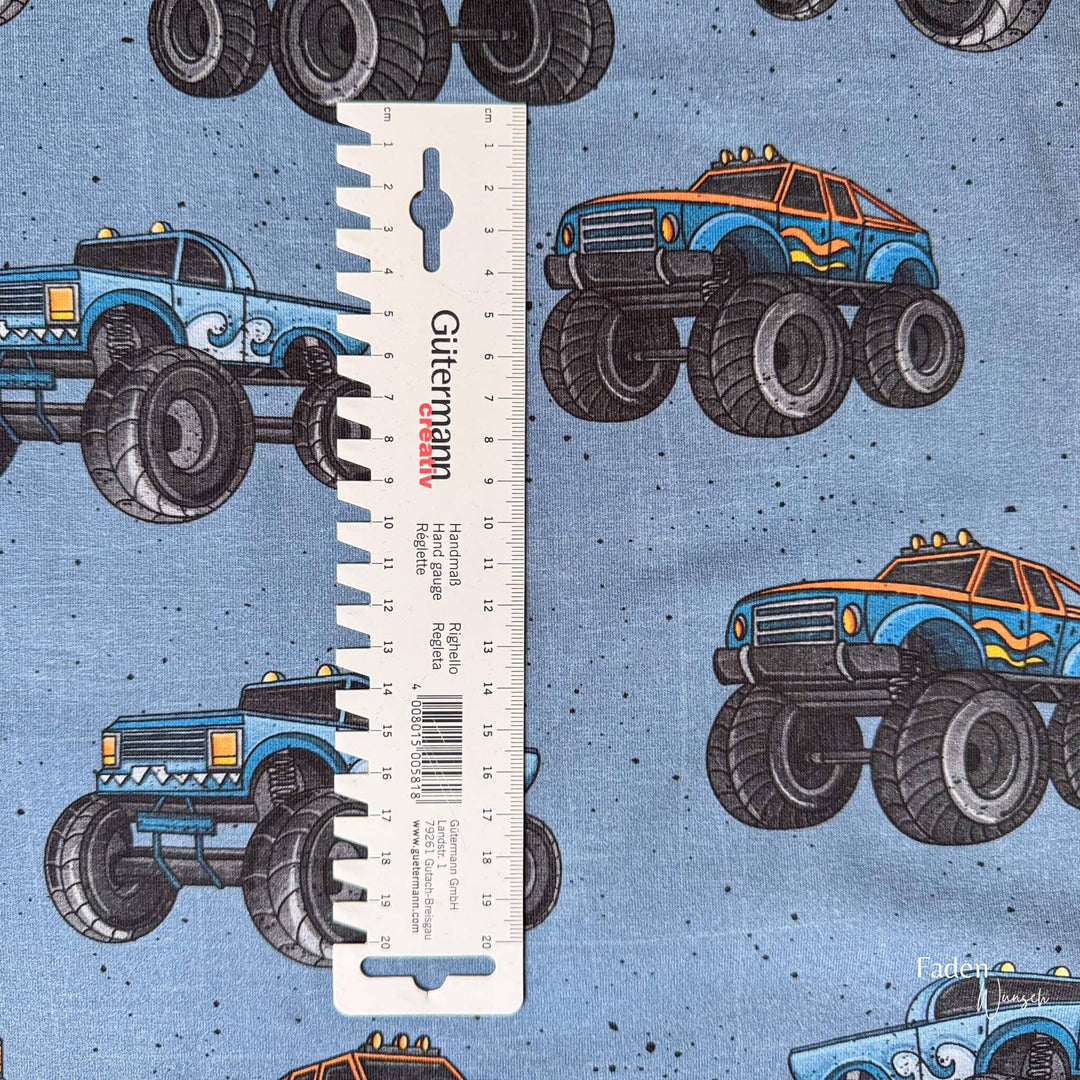 Jersey Monstertrucks Jeansblau fadenwunsch 