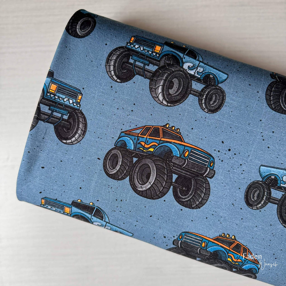 Jersey Monstertrucks Jeansblau fadenwunsch 