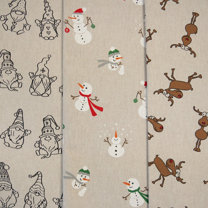 Canvas | Webware Noel - tanzende Rentiere Fadenwunsch 