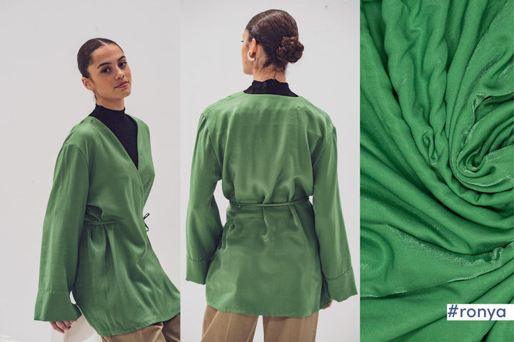 Viskose Shiny Jungle Green | Fibre Mood Fabrics 37 Fibre Mood 