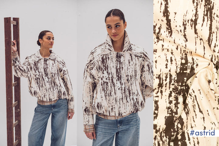 Baumwoll Twill Industrial Print Ecru | Fibre Mood Fabrics 37 Fibre Mood 