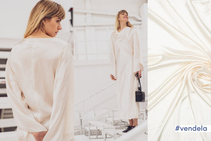 Acetat Satin - Broken White Fibre Mood Fabrics 37 Fibre Mood 