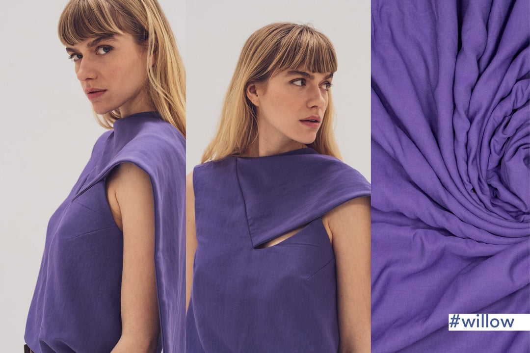Twill Viskose Violet | Fibre Mood Fabrics 37 Fibre Mood 