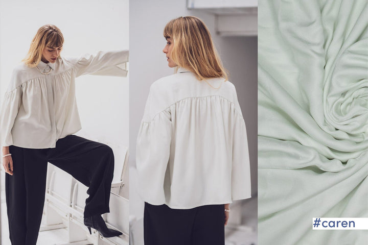 Viskose Shiny Blue-Grey | Fibre Mood Fabrics 37 Fibre Mood 