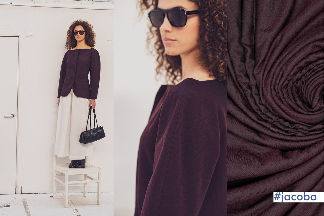 Twill Soft - dunkles Aubergine | Fibre Mood Fabrics 37 Fibre Mood 