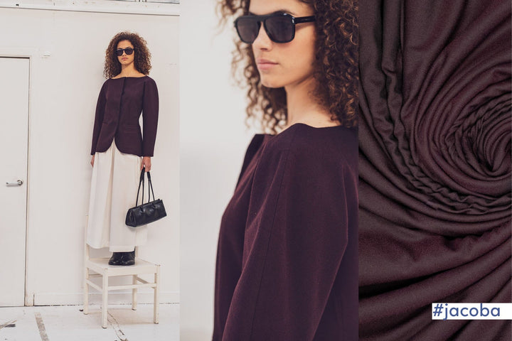 Twill Soft - dunkles Aubergine | Fibre Mood Fabrics 37 Fibre Mood 