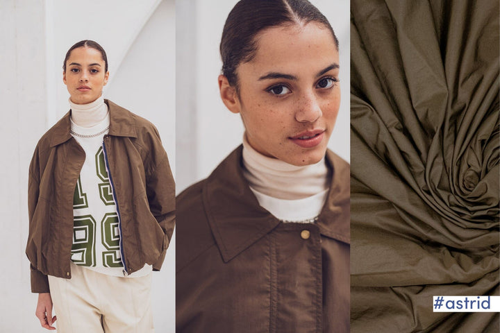 Wrinkled Nylon wasserabweisend Braun | Fibre Mood Fabrics 37 Fibre Mood 