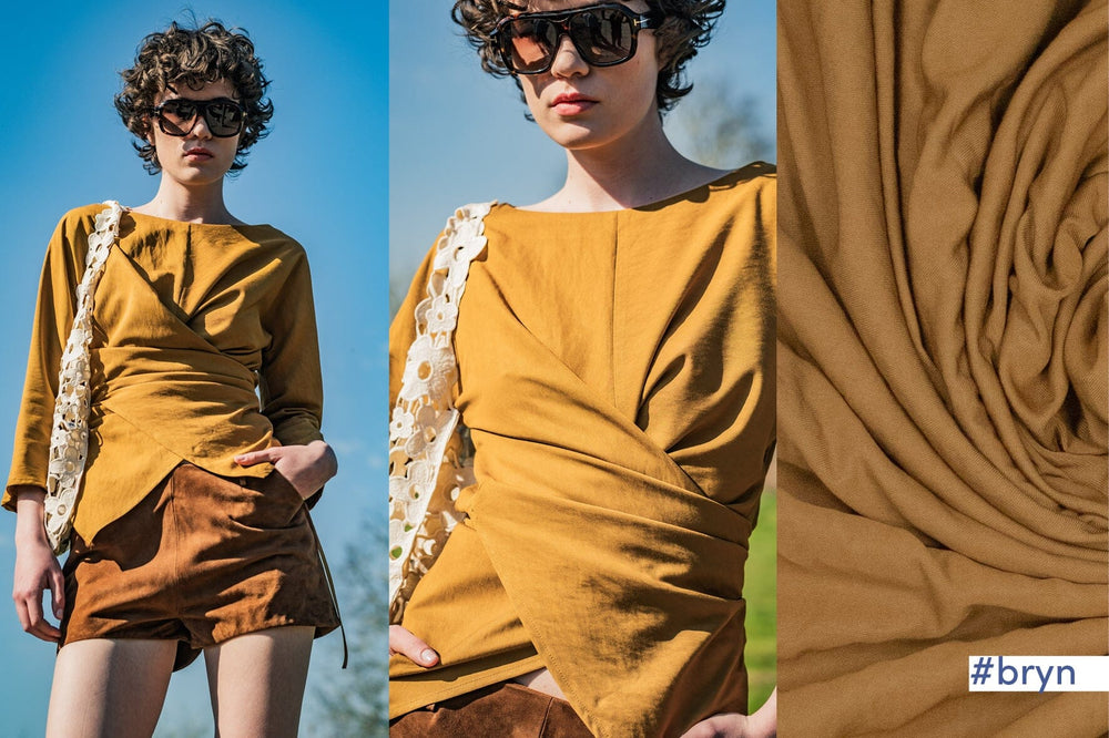 Viskose-Twill „Honigbraun“ | Fibre Mood Fabrics 38 Fibre Mood 