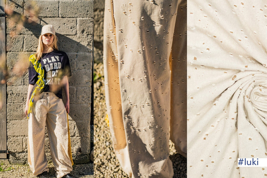 Broken Denim in Ecru | Fibre Mood Fabrics 38 Fibre Mood 