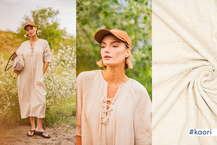 Sand Whisper – Musselin Leinenlook Beige | Fibre Mood 39 Fibre Mood 