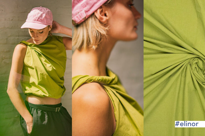 Lime Cotton – Popeline Medium Green | Fibre Mood 39 Fibre Mood 