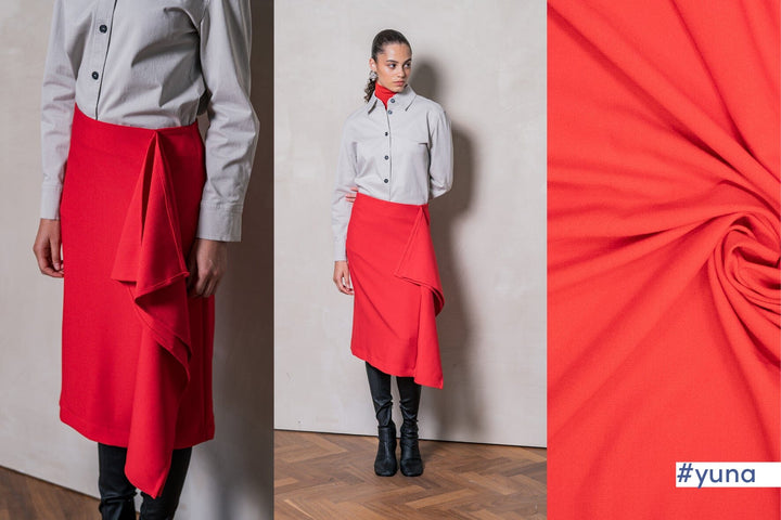 „Power Move“ – Stretch Crepe Rot | Fibre Mood 40 Fadenwunsch 