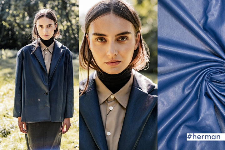 Blaumacher – Kunstleder in Royalblau | Fibre Mood Fibre Mood 