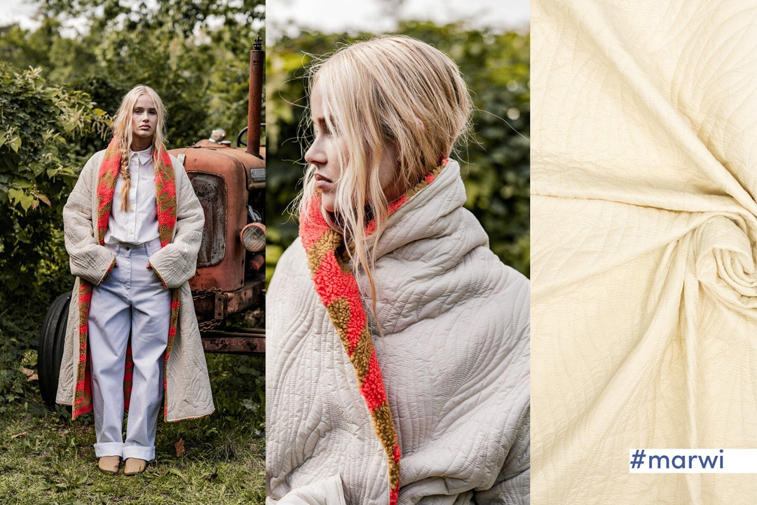 Wolkenweich – Steppstoff mit Struktur in Creme | Fibre Mood Special 5 Fibre Mood 