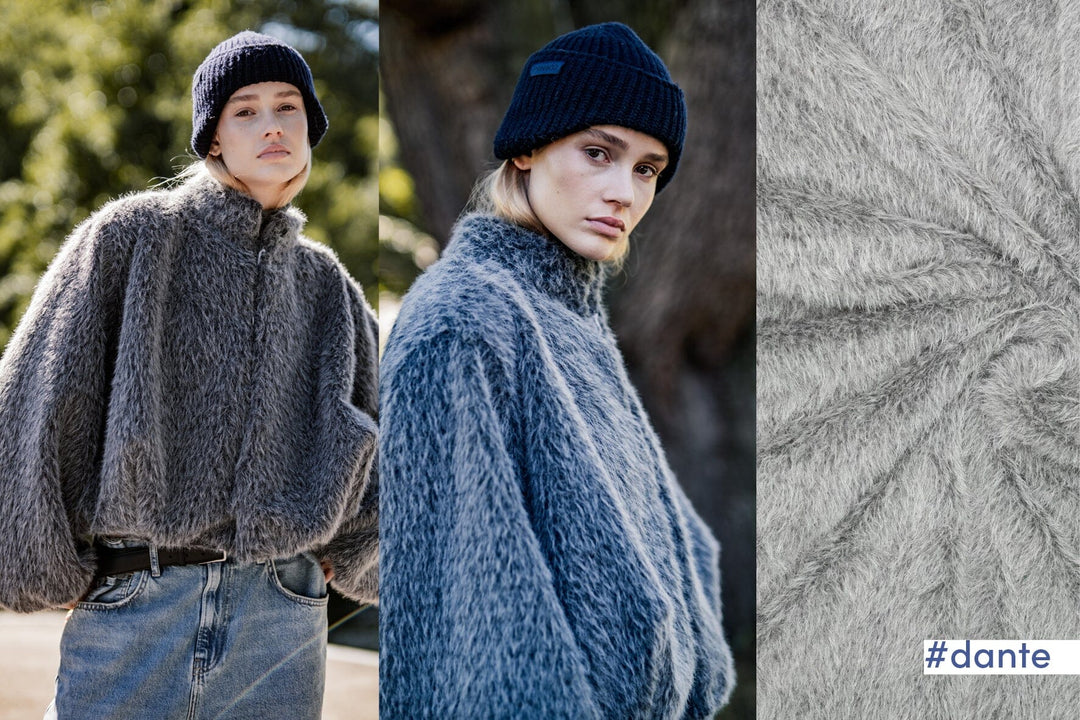 Grauzone – Flauschiger Mohair-Stoff in Grau | Fibre Mood Special 5 Fibre Mood 