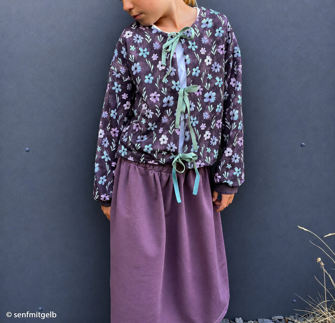 Modal Jersey „Velvet Bloom – Lila“