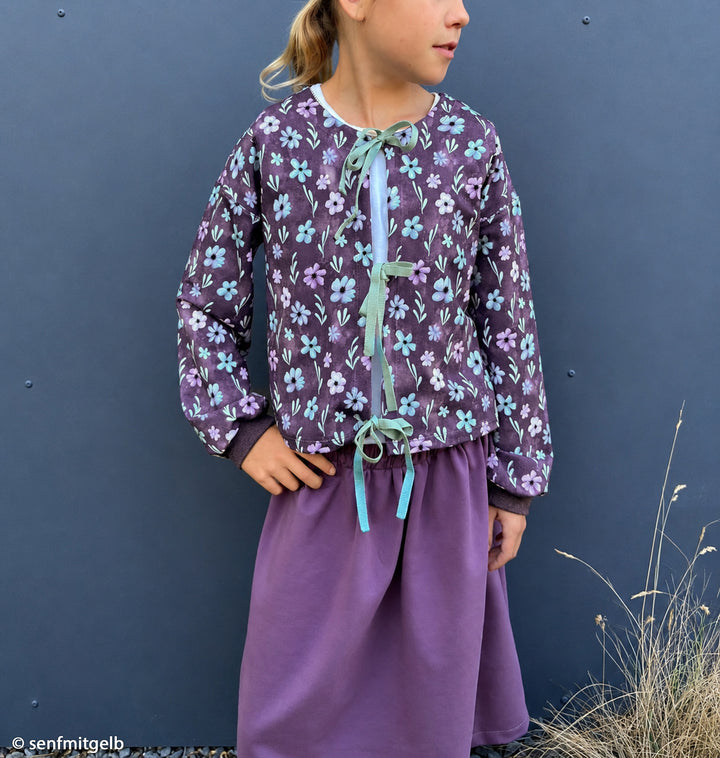 Modal Jersey „Velvet Bloom – Lila“