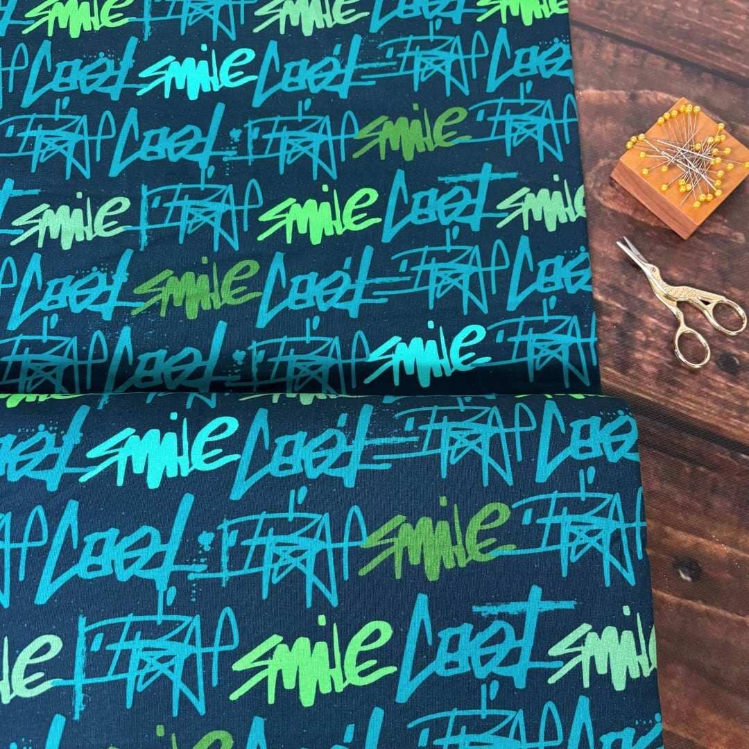 Jersey "Smile - Smaragd" fadenwunsch 